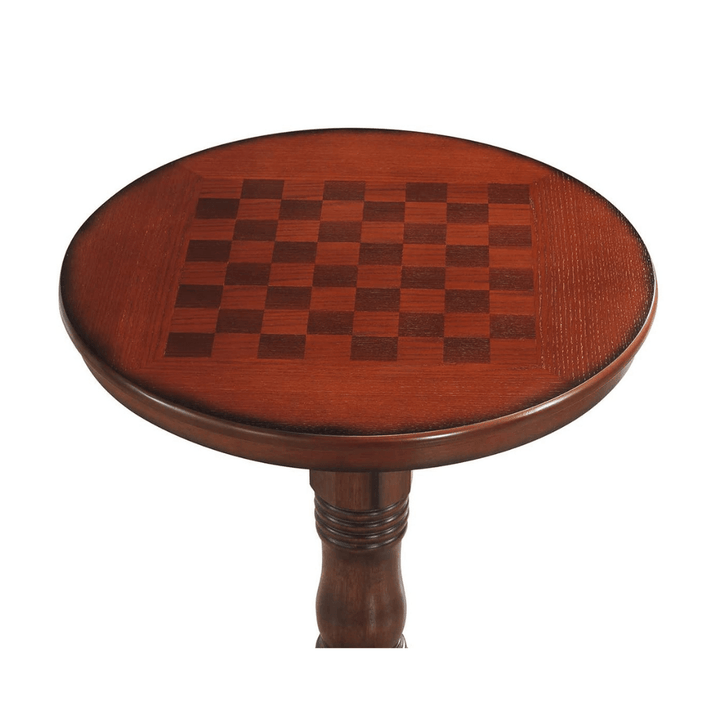 Table 42" Wooden Round Pub Pedestal Side Table - Giantexus