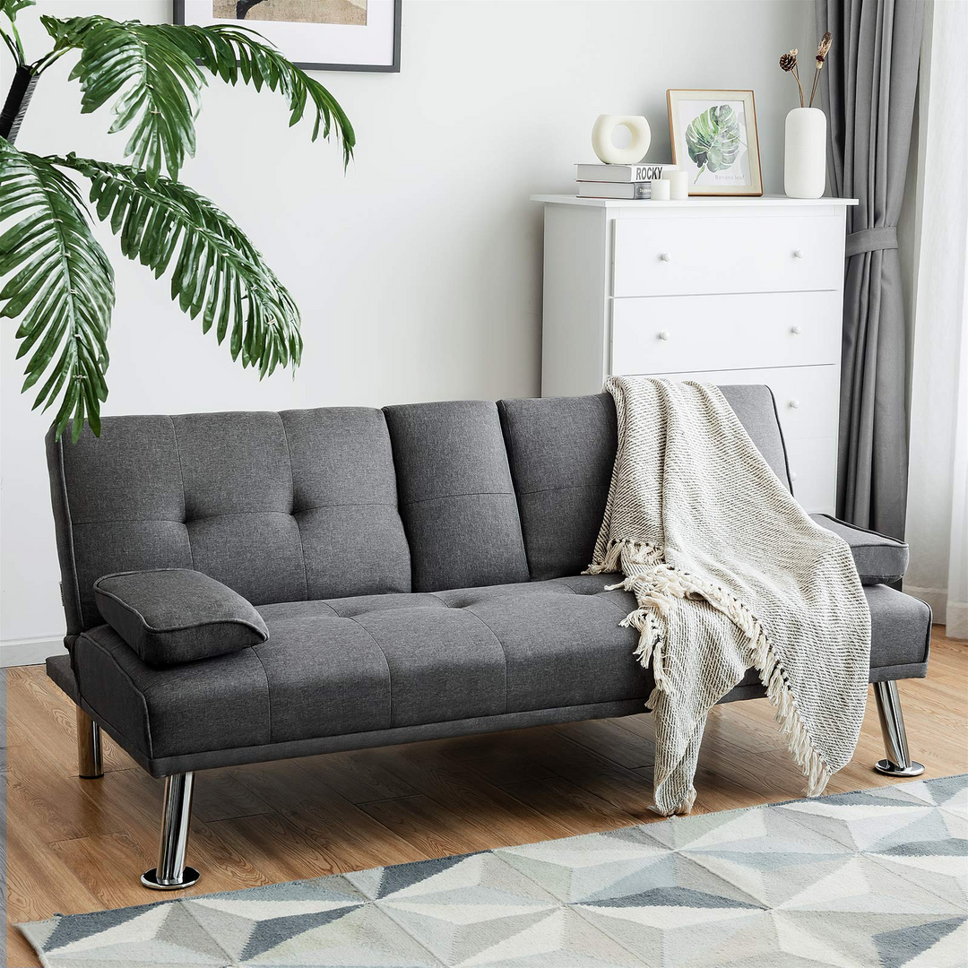 Giantex Modern Convertible Futon Sofa Bed