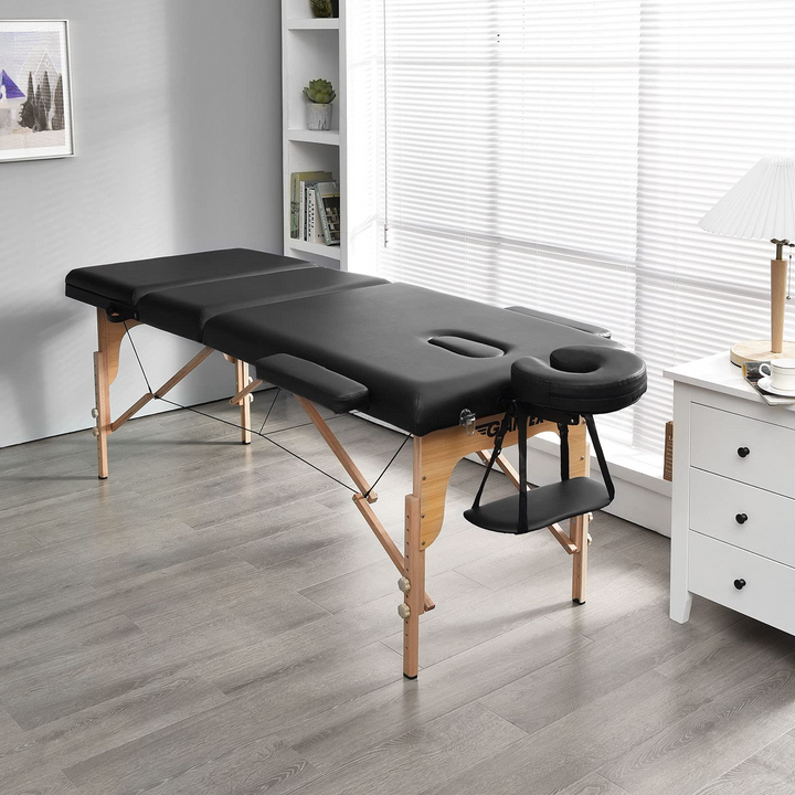 Giantex 84inch Folding Massage Table Spa Bed, 3 Folding Mode