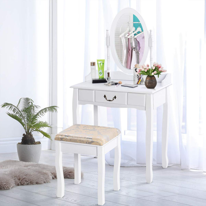 Giantex White Large Bedroom Vanities w/Drawer