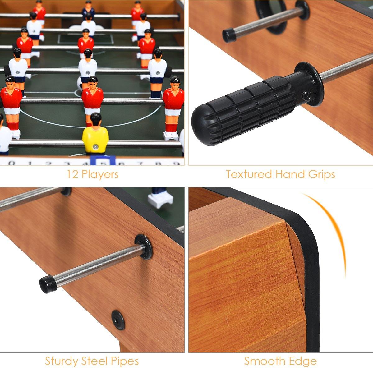 Giantex 20in Foosball Table , Mini Foosball Table Top w/ Score Keepers, 2 Balls - Giantexus