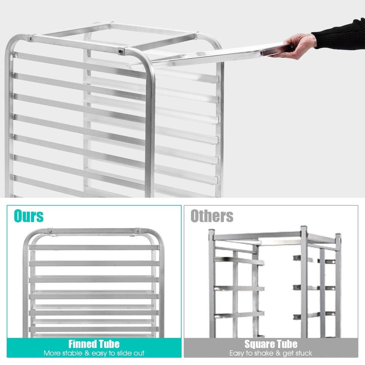 10 Tier Aluminum Bakery Rack Home Commercial Kitchen Bun Pan - Giantexus