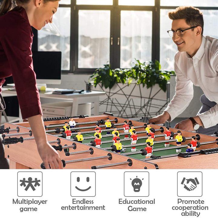 Giantex 48'' Wooden Soccer Table Game w/ Footballs