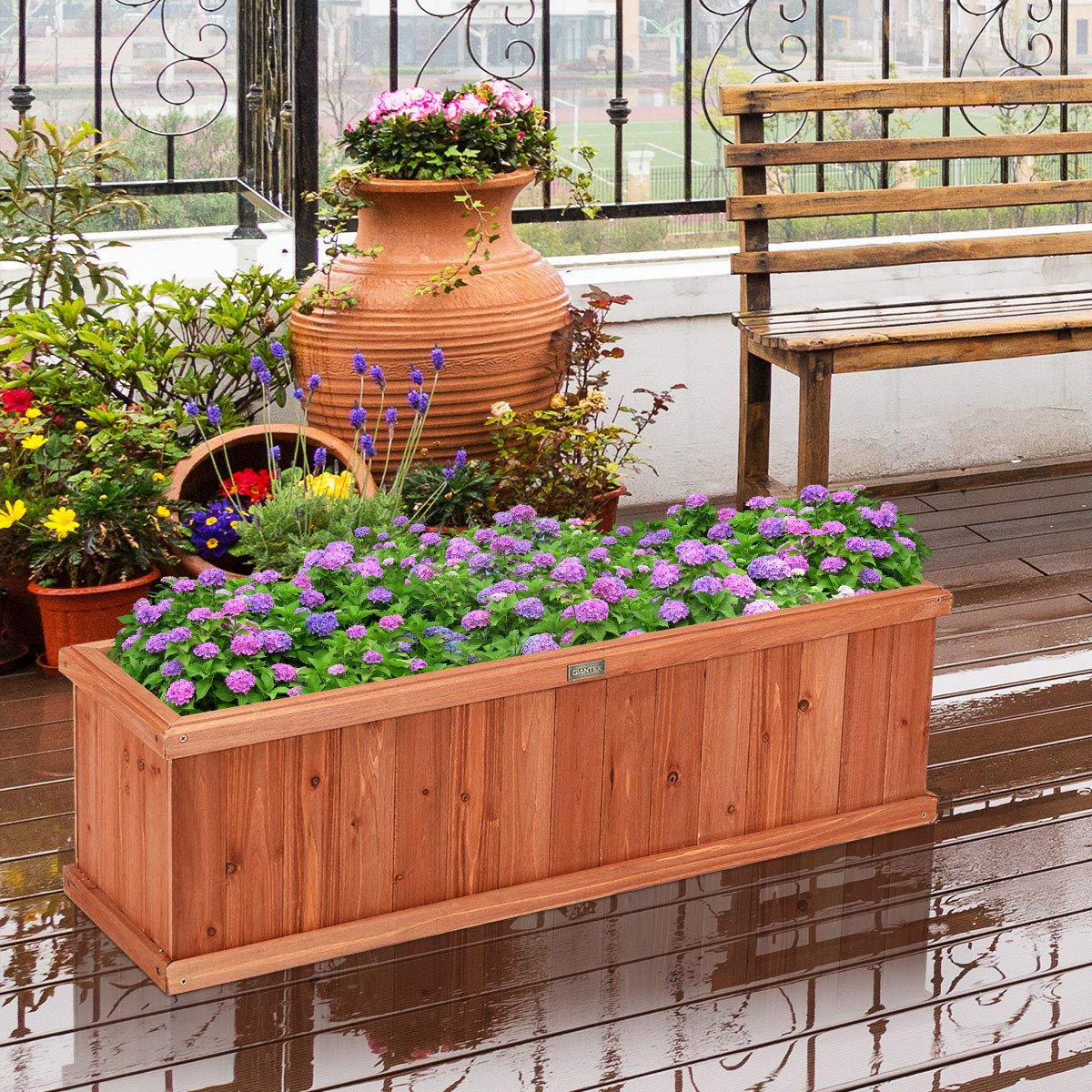 Raised Garden Flower or Vegetable Planter - Giantex