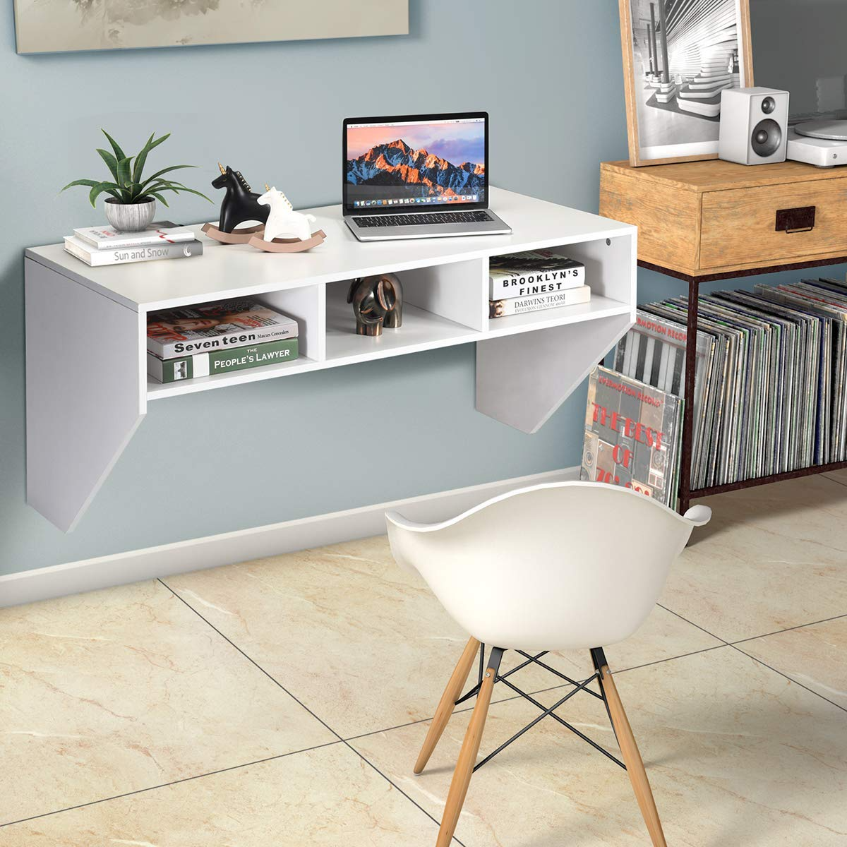 Giantex Wall Mounted Desk Floating Computer Desk