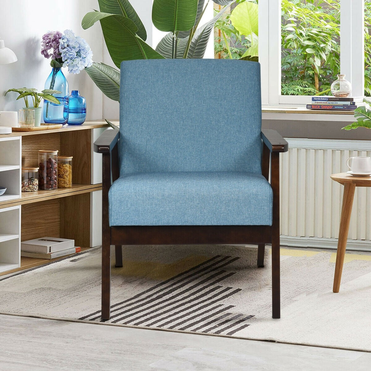 Mid-Century Modern Accent Chair for Living Room - Giantexus