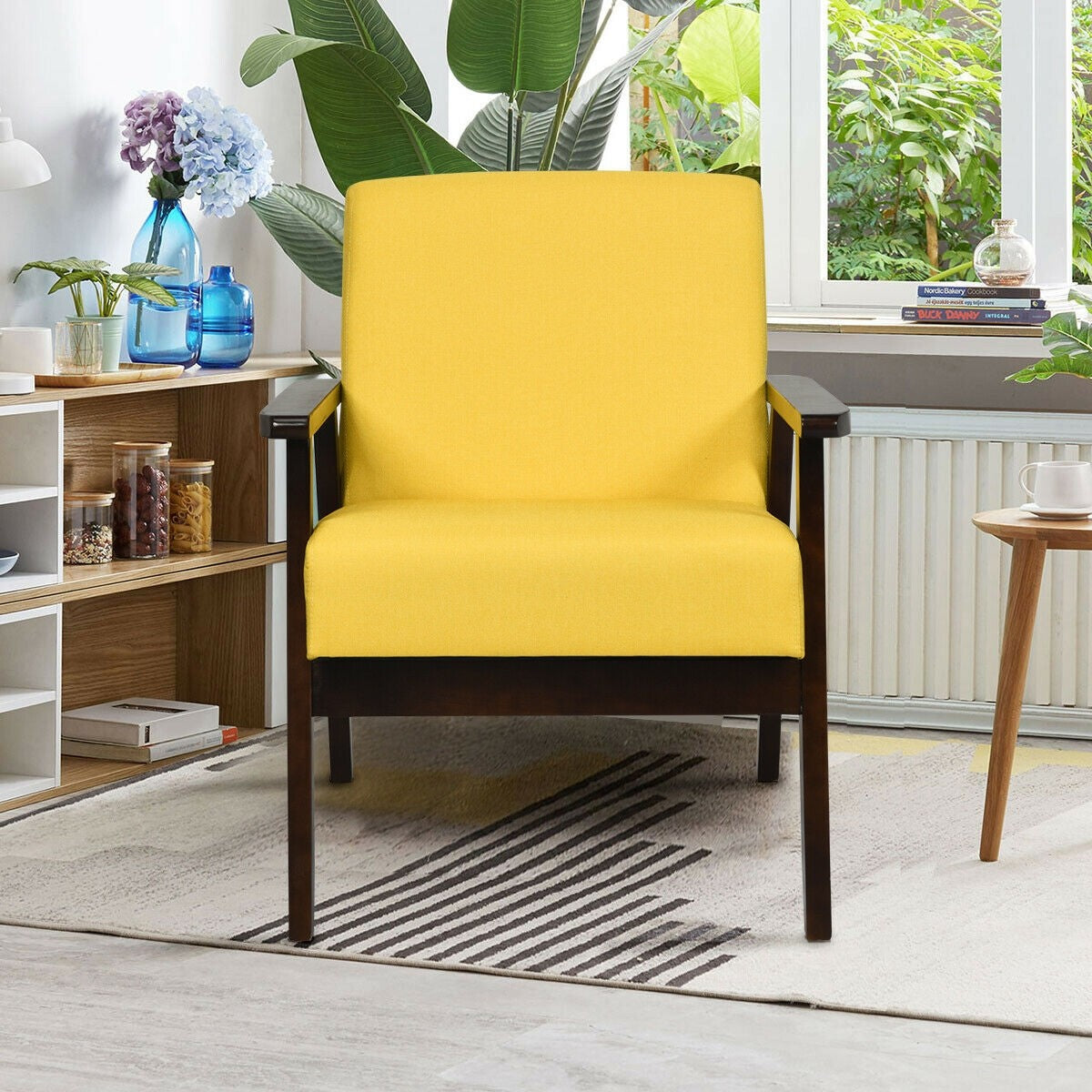 Mid-Century Modern Accent Chair for Living Room - Giantexus
