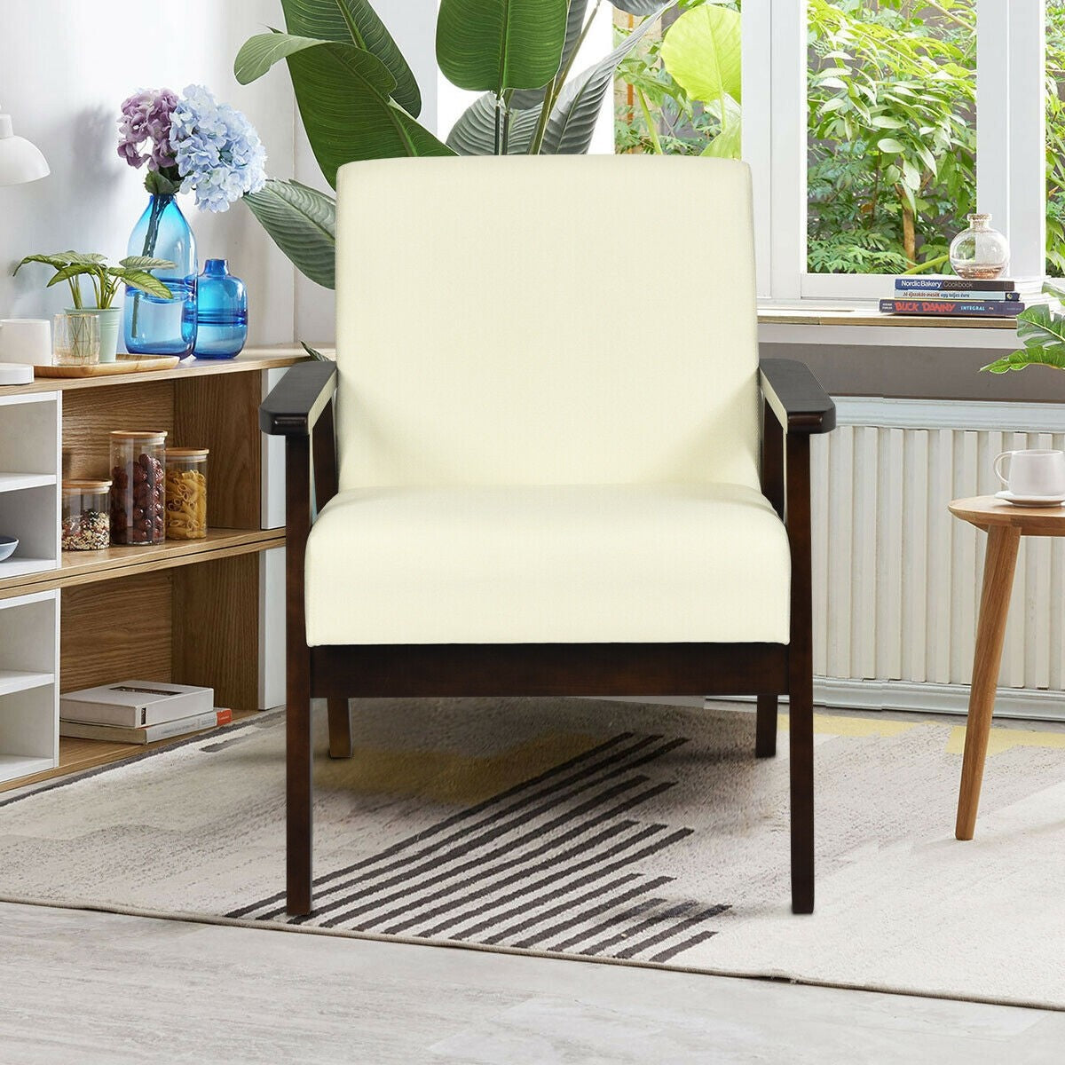 Mid-Century Modern Accent Chair for Living Room - Giantexus