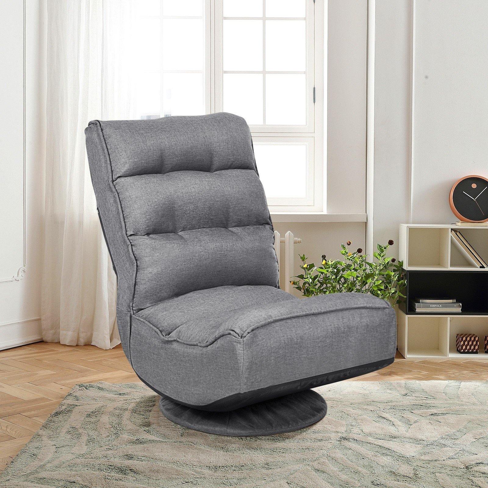 360 Degree Swivel Floor Chair, Lazy Sofa Lounge Chair - Giantexus