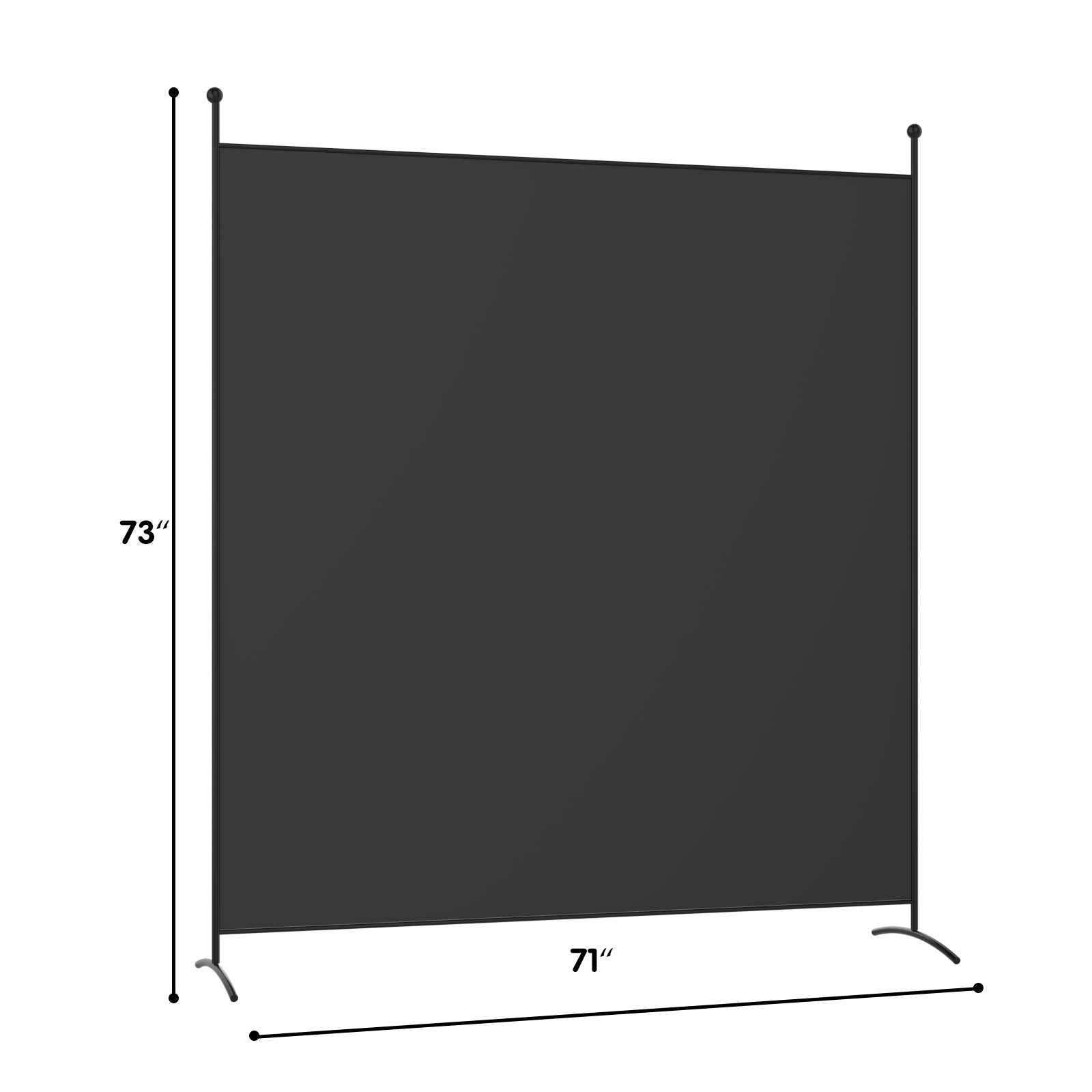 Giantex 6 Ft Single Panel Room Divider, Office Privacy Screen with Steel Base