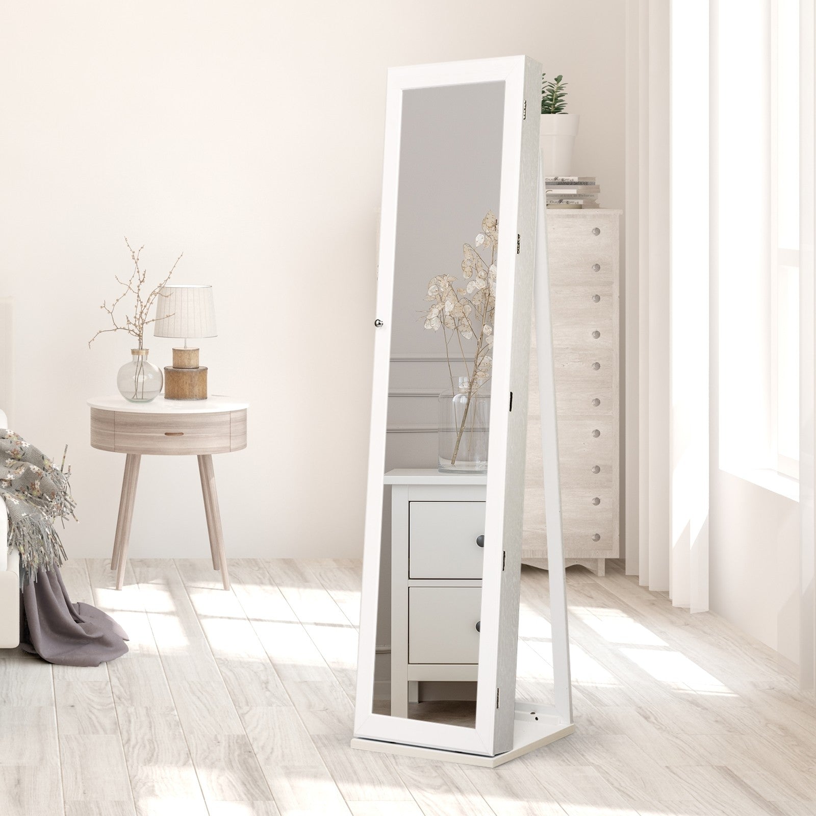 CHARMAID | Standing Jewelry Armoire - Giantexus