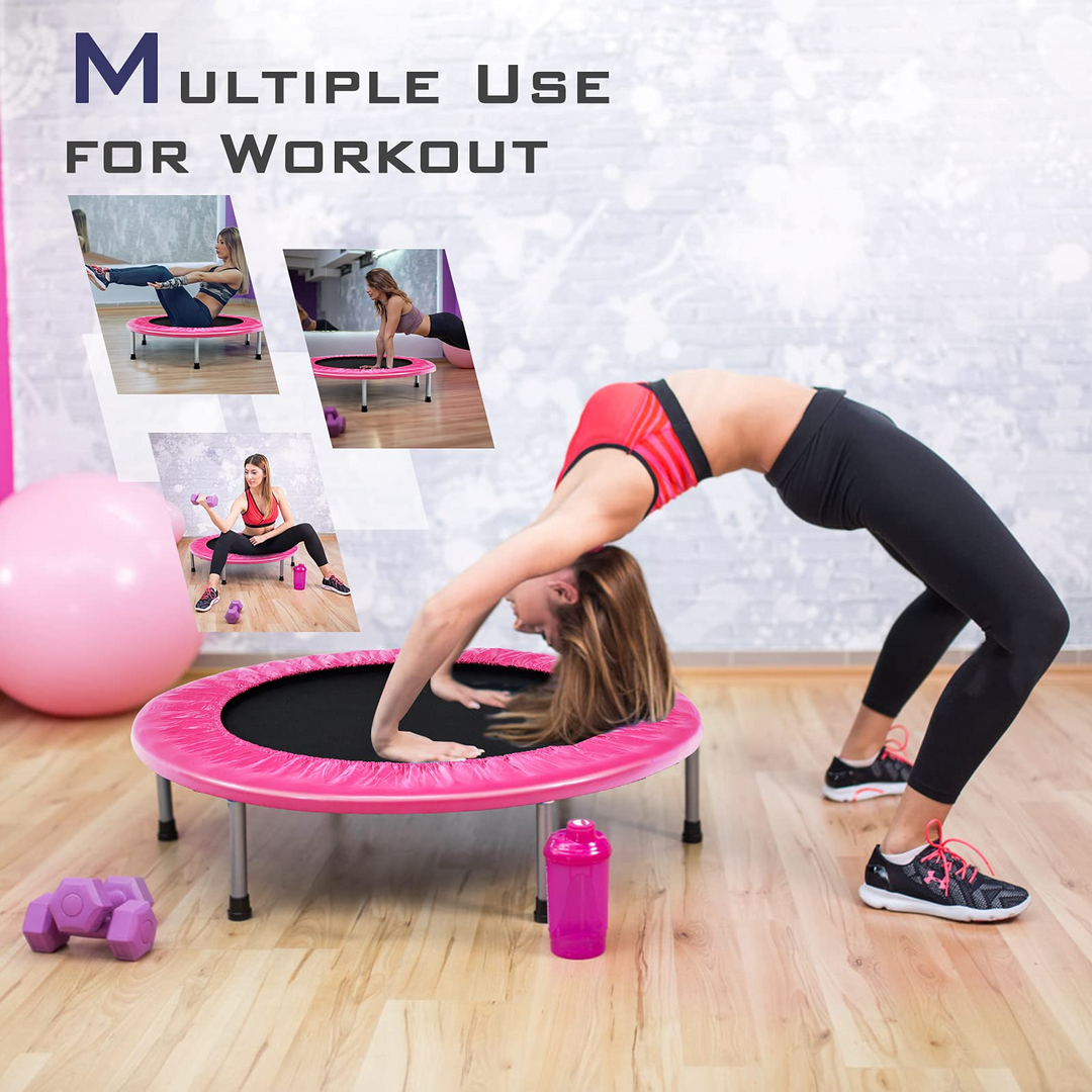 Portable Recreational Fitness Trampoline for Adults Kids