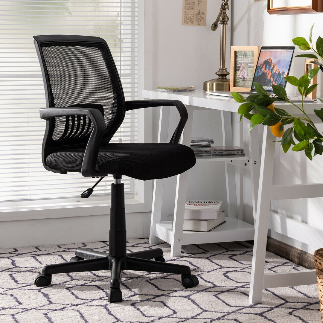 Mesh Office Chair, Mid Back Computer Desk Chair, Ergonomic Executive Chair