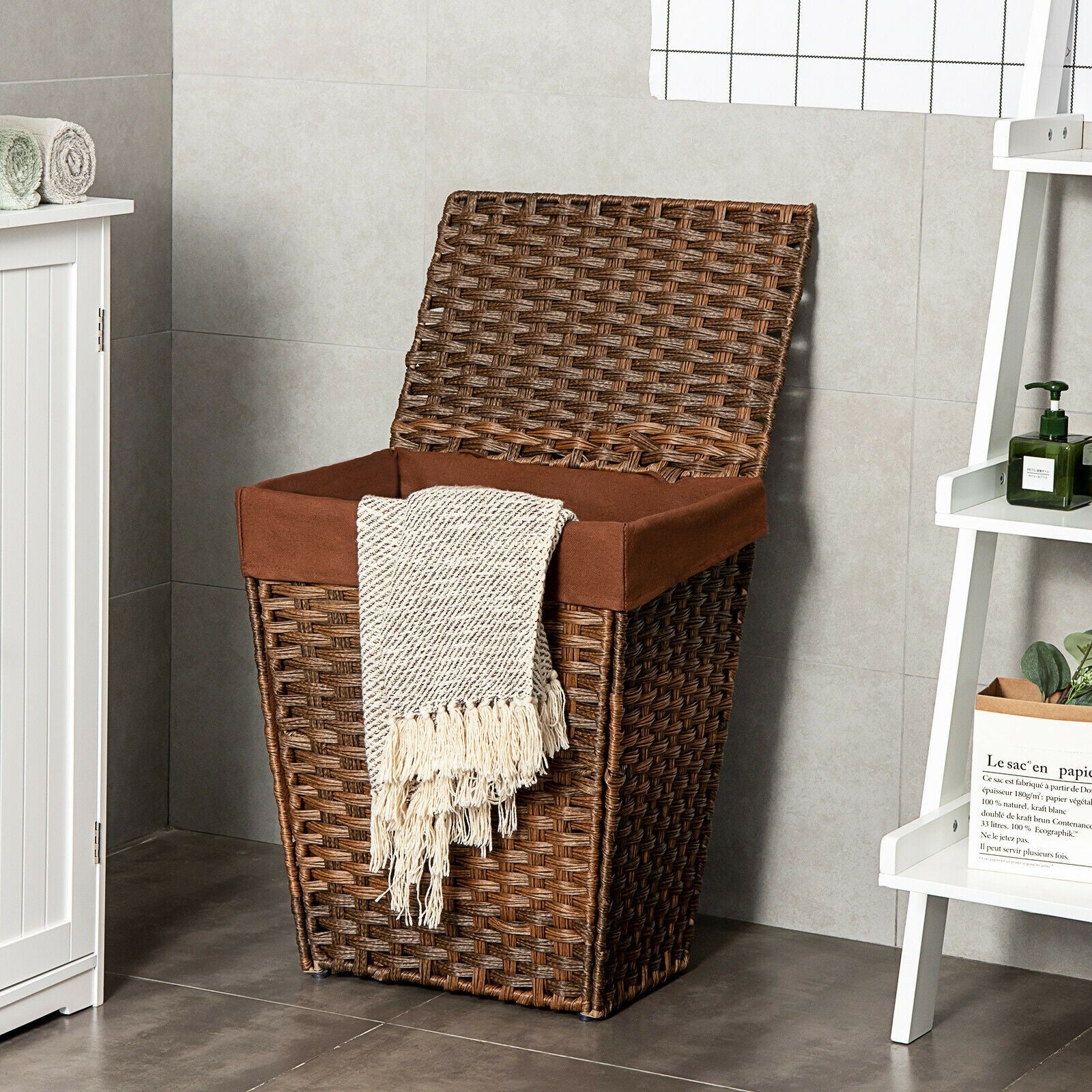 Laundry Hamper with Lid - Giantex