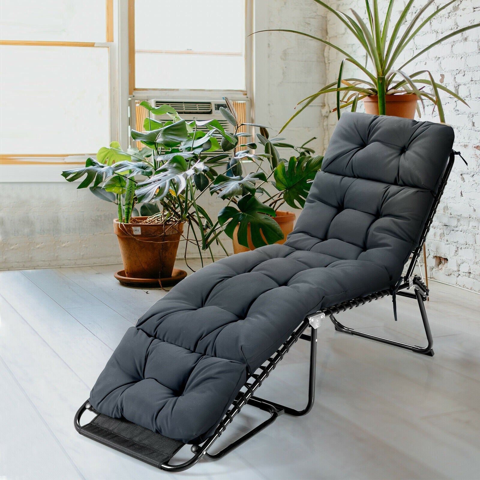Giantex Lounge Chair Cushion,73X22X4 Inch Thick Indoor Floor Cushion