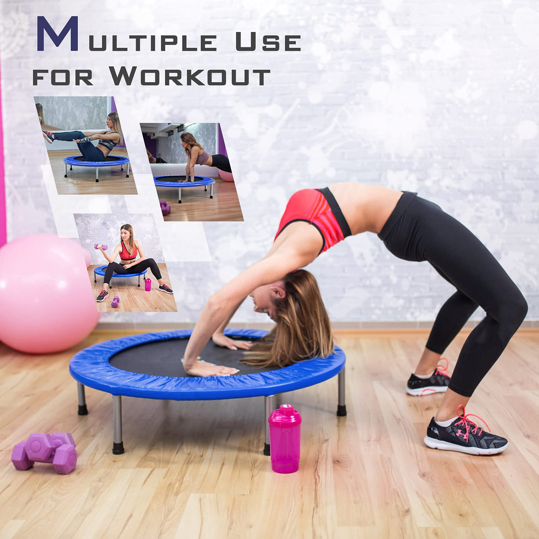 Portable Recreational Fitness Trampoline for Adults Kids