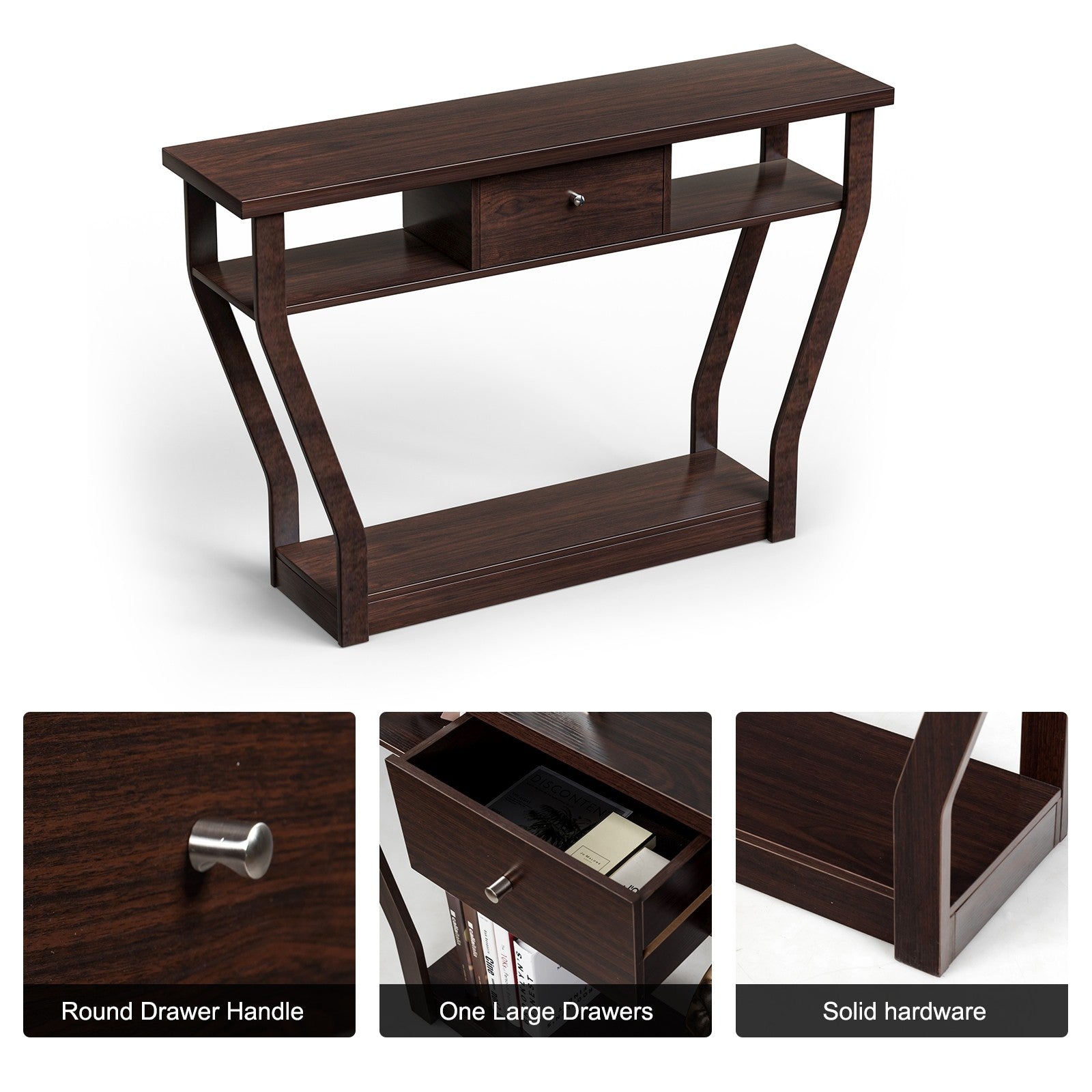 Console Table Modern Easy Assembly Entryway Table