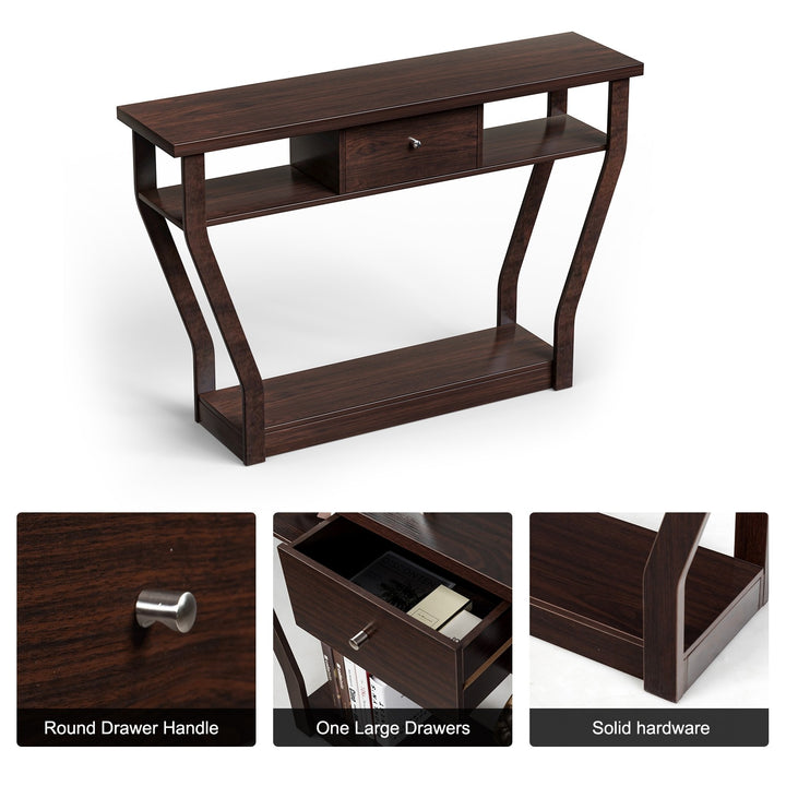 Console Table Modern Easy Assembly Entryway Table