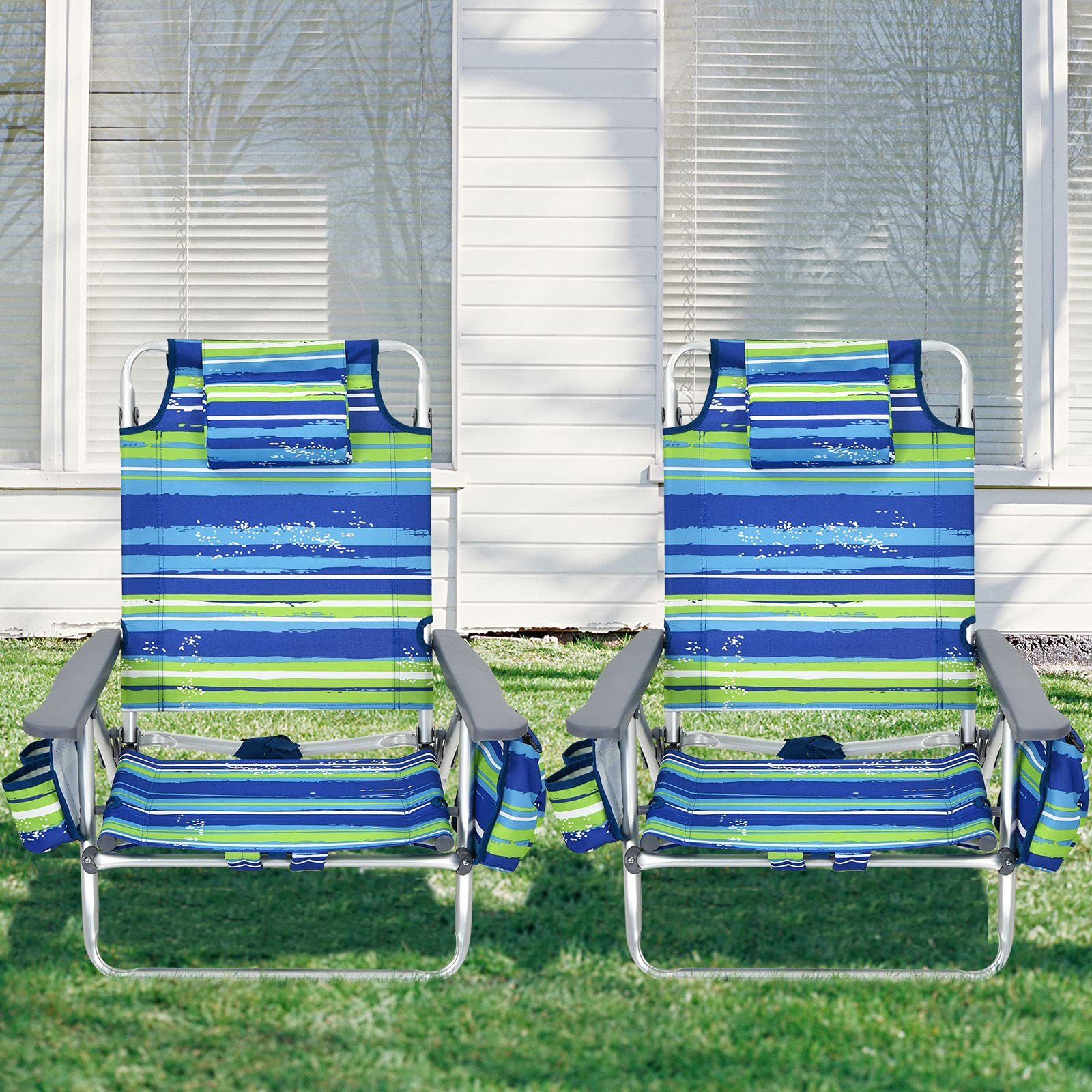 Giantex Beach Chair 2-Pack Sling Camping Chair