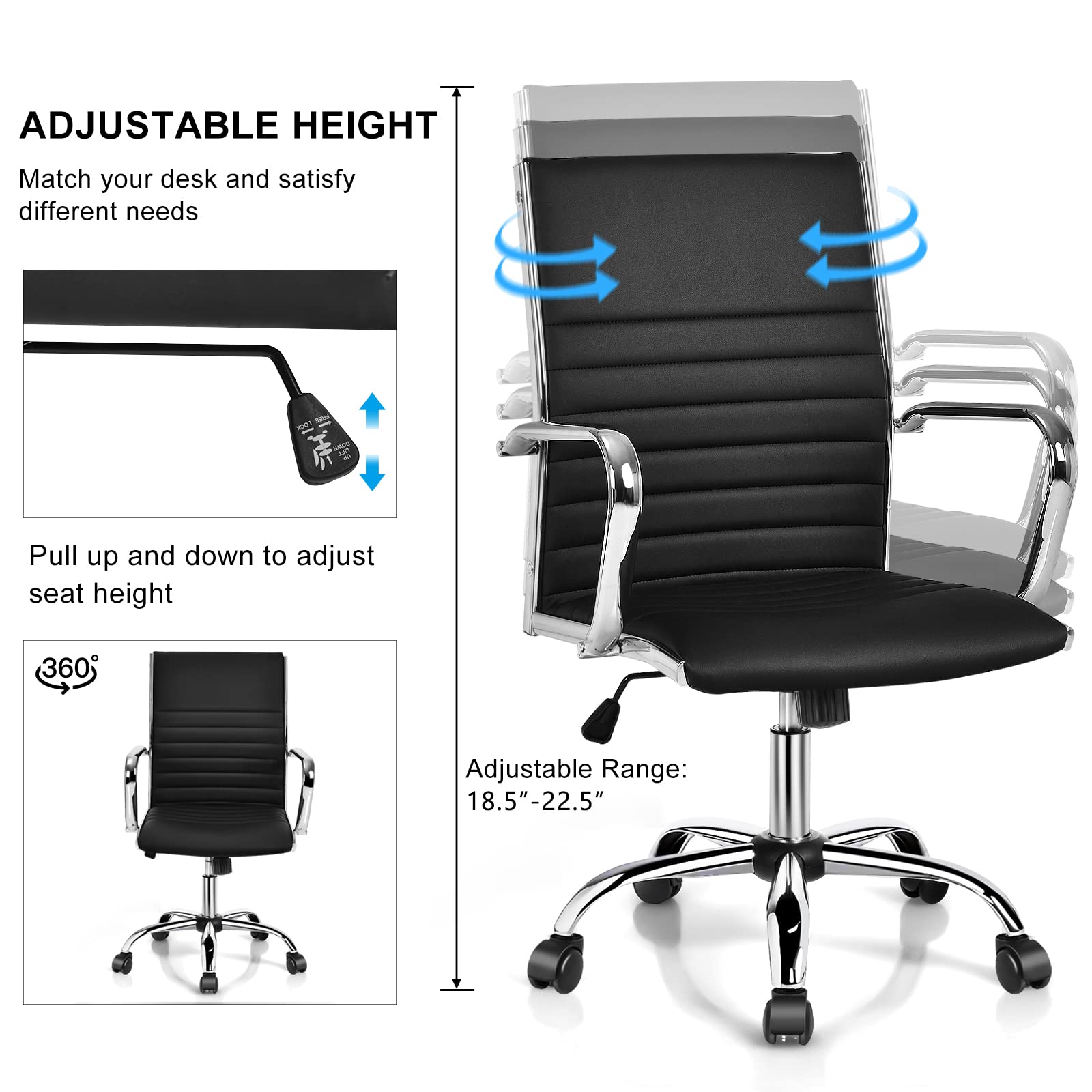 Ergonomic High Back Executive Conference Chair - Giantex