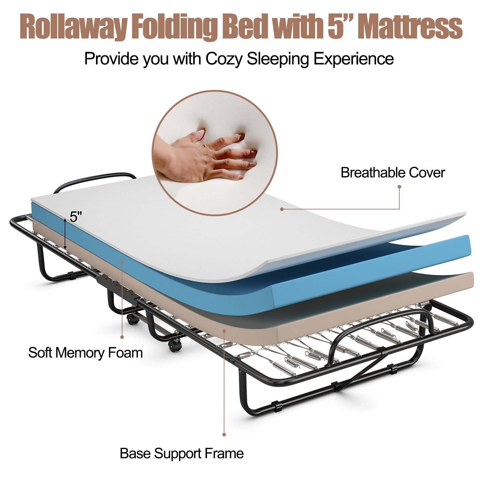 Giantex Rollaway Folding Bed