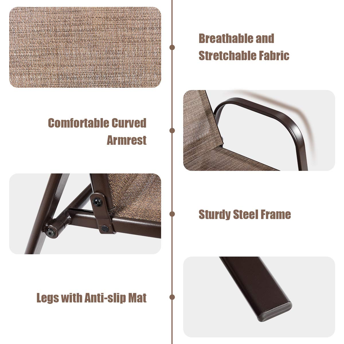 Giantex 4 Piece Patio Chairs