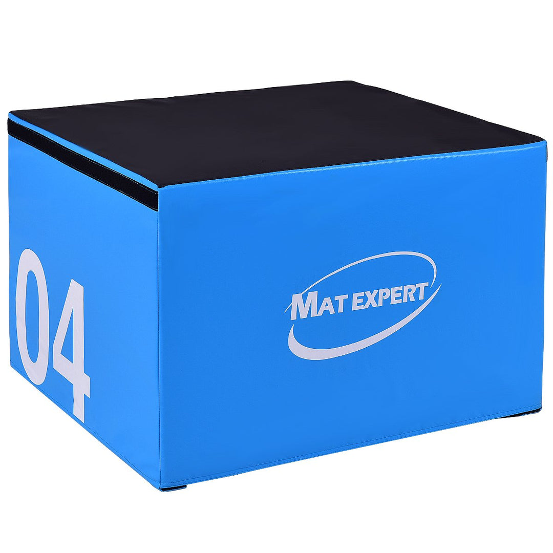 MAT EXPERT 3 in 1 Plyometric Box, Jumping Box with Foam for Jump Training and Conditioning