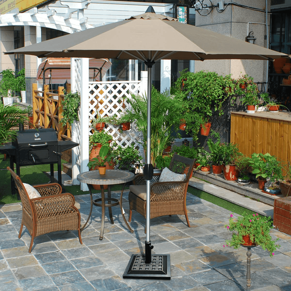 Giantex 30lbs Patio Market Umbrella Base, Classic Square, 17.5"X 17.5" - Giantexus