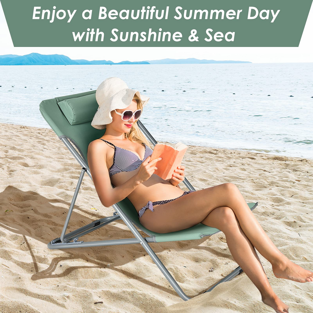 Giantex Beach Chair for Adults Camping Chair Set