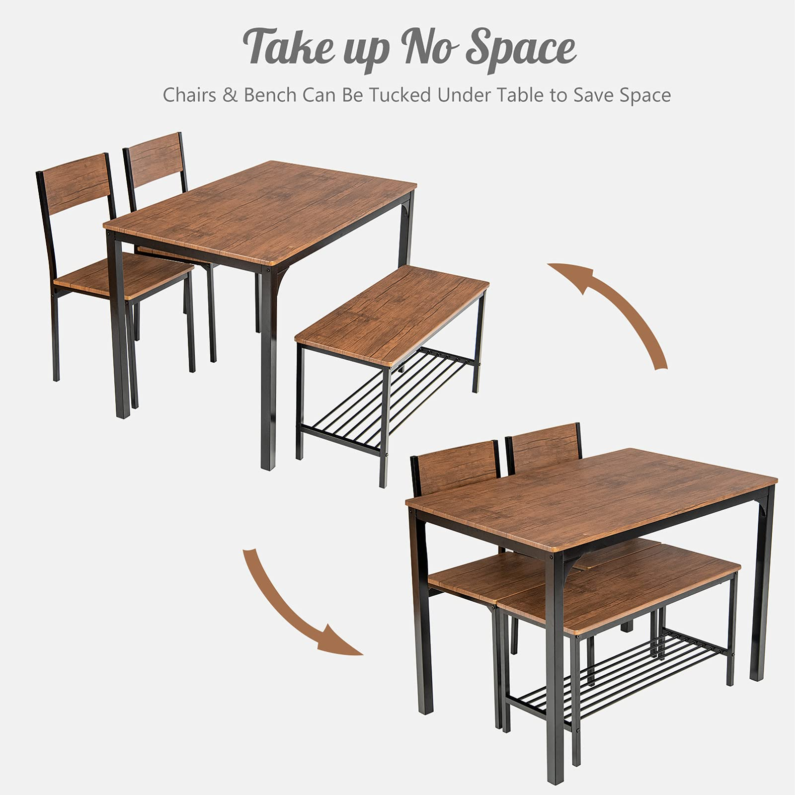 Dining Table Set for 4 - Giantex