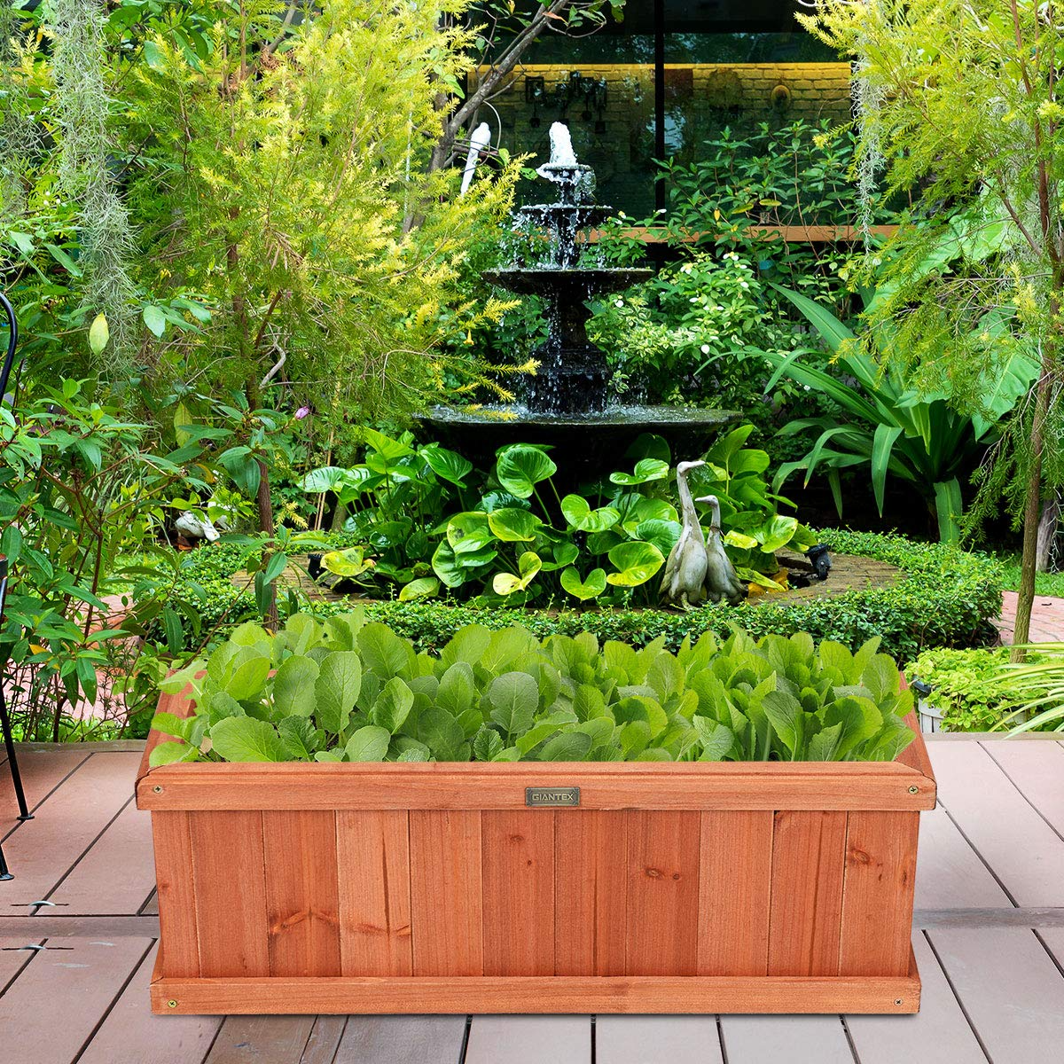 Raised Garden Bed Flower or Vegetable Planter (28" L X 9" W X 10" H)