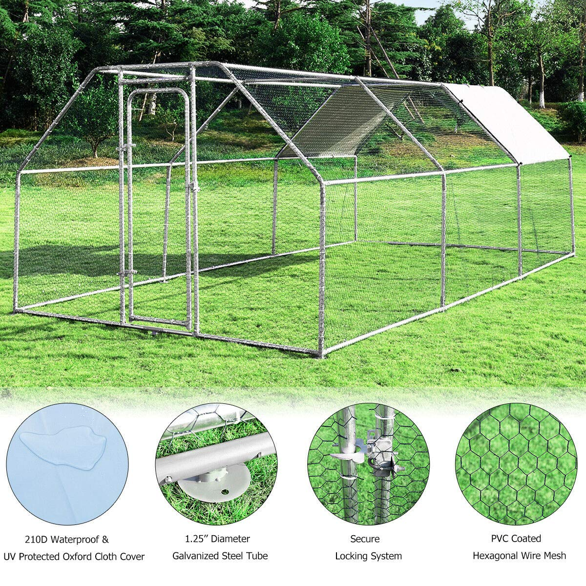 Giantex Large Metal Chicken Coop