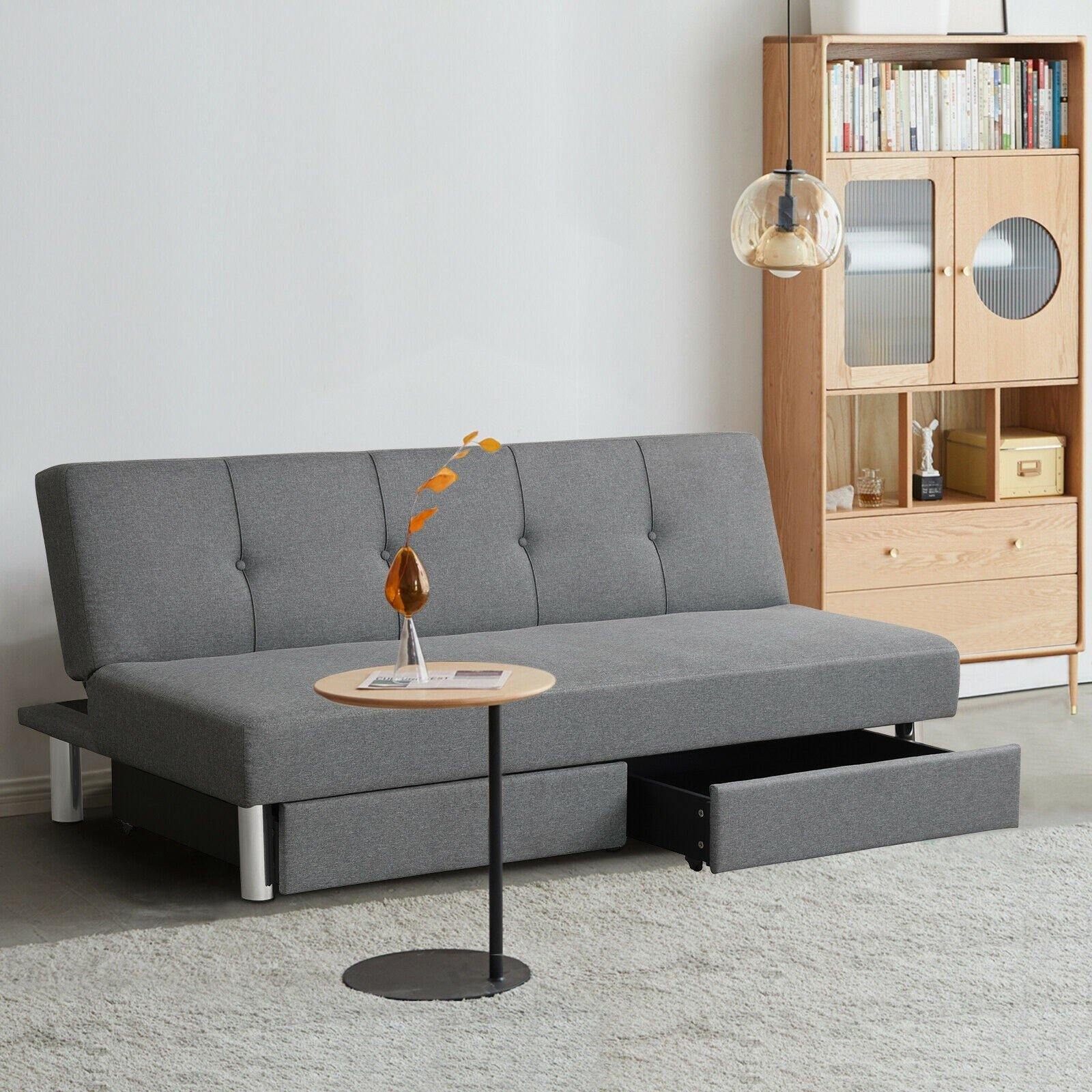 Giantex 8 Inch Folding Sofa Bed Couch, Memory Foam Futon Mattress Line –  Giantexus