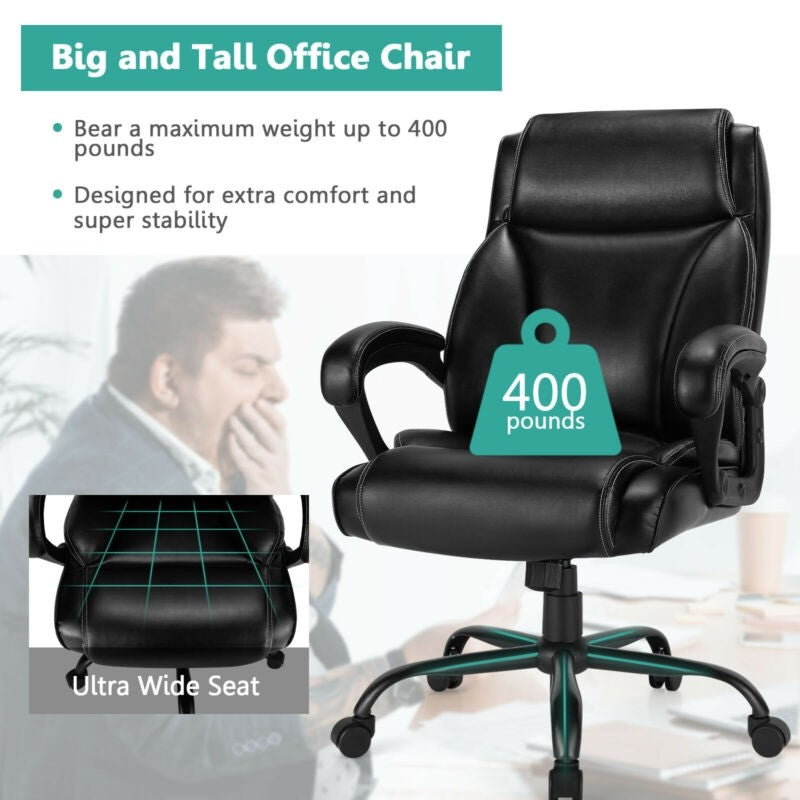 Home Office Chair, 400 LBS High Back Big and Tall Executive Chair