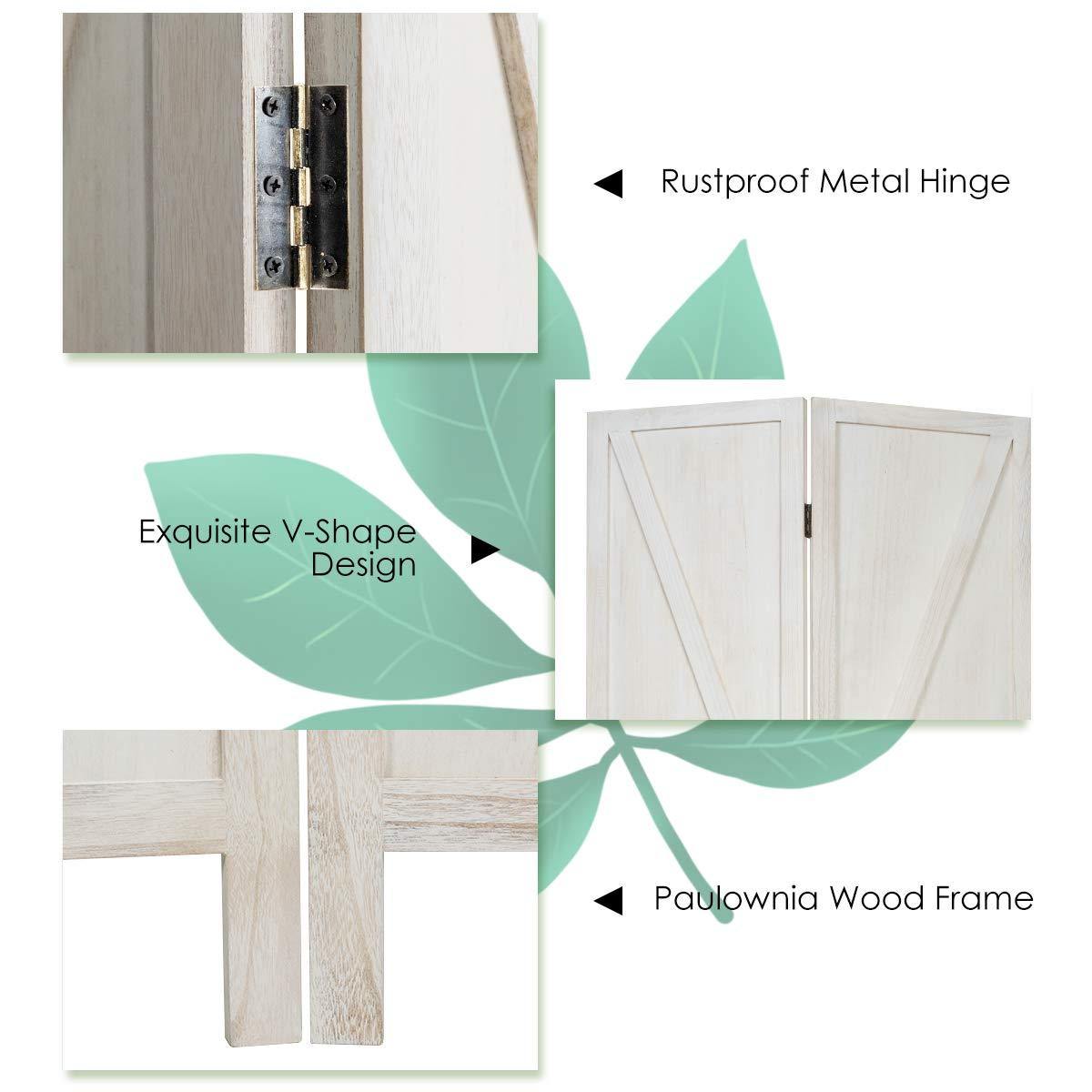 Copy of Giantex 4 Panel Folding Screen, 5.6 Ft Screen Room Divider - Giantexus