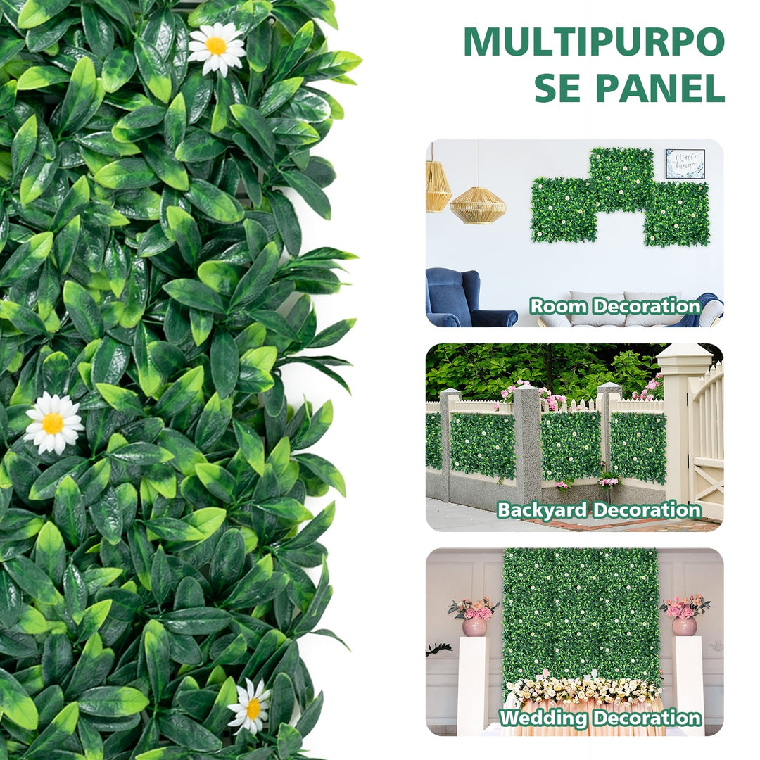 Giantex 12PCS 20x20inch Artificial Boxwood Panels Garden Privacy Fence Screen