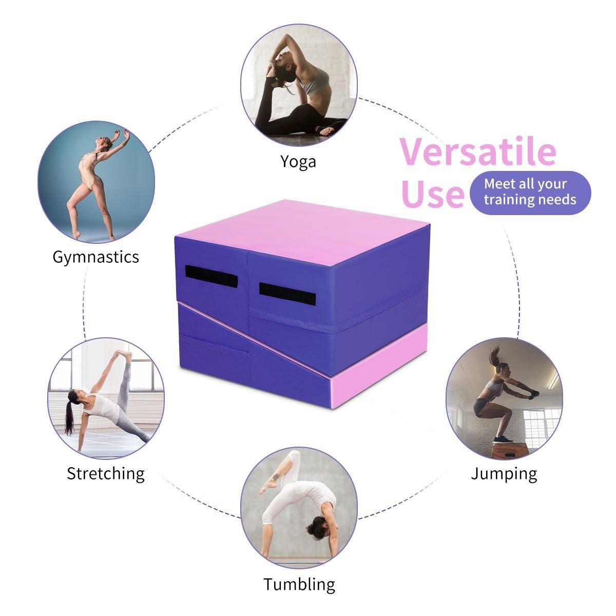 Incline Gymnastics Mat, Folding and Non-Folding Gymnastics Cheese Wedge Mat - Giantexus