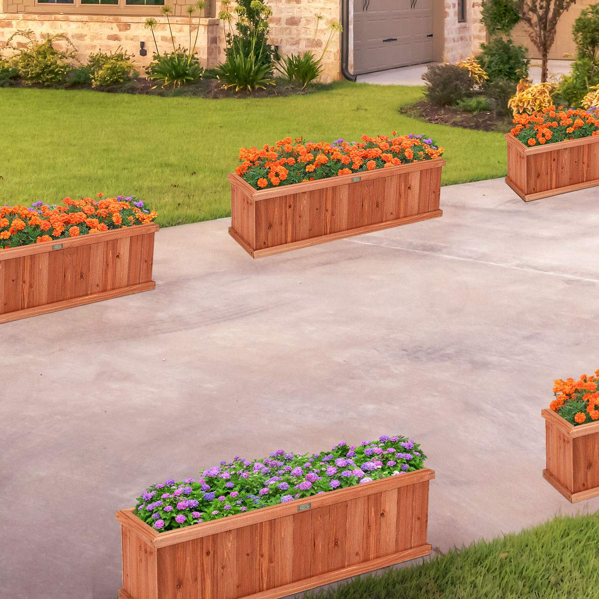 Raised Garden Flower or Vegetable Planter - Giantex