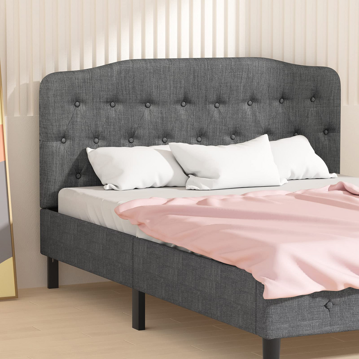 Giantex Upholstered Headboard, Button Tufted Headboard, Queen Size