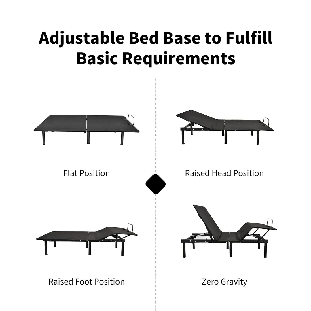 Giantex Adjustable Bed Base, Electric Adjustable Bed Frame w/ Wireless Remote