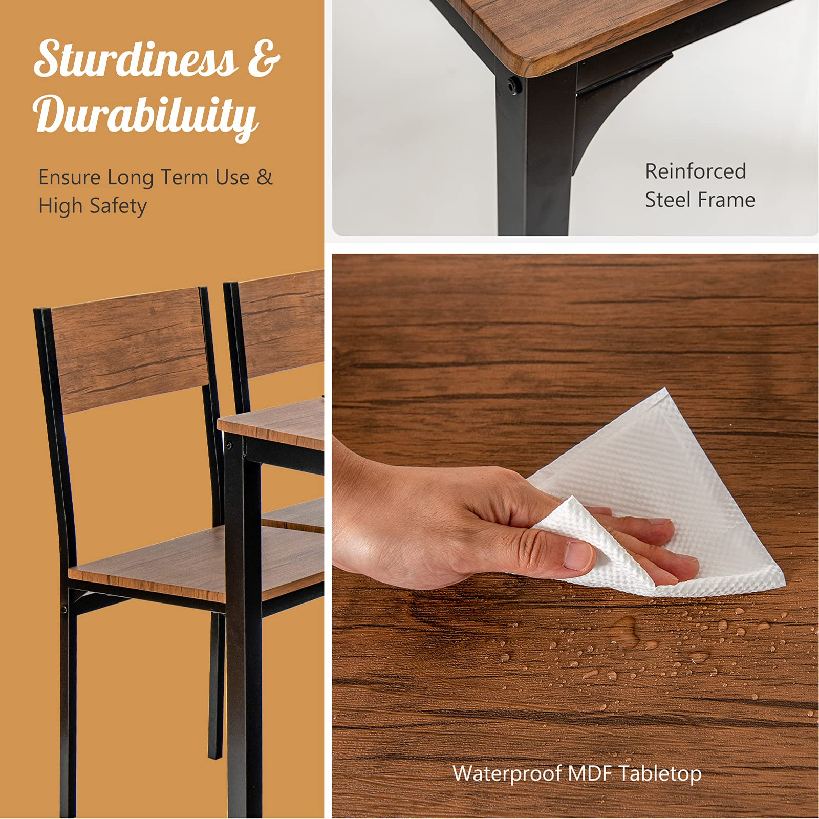 Dining Table Set for 4 - Giantex