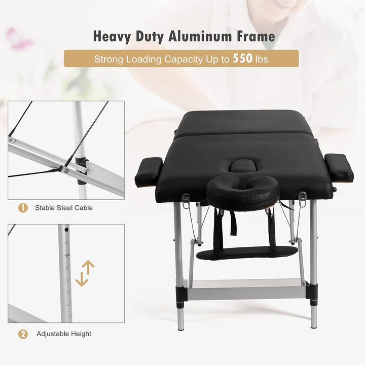 Giantex 84" Massage Table Professional Portable Massage Bed