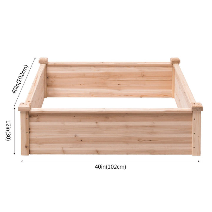Giantex Raised Garden Bed, 40''Lx40''Wx12''H