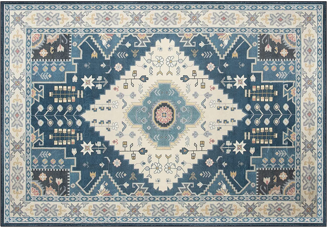 Giantex Area Rug, Easy to Clean Comfy Chic Vintage Floor Decoration Large Boho Area Carpet Rugs