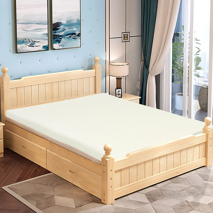 Giantex Bed Mattress Topper 3 Inch Thickness Soft Mattress Pad