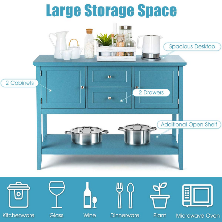 Giantex Buffet Sideboard, Wood Storage Cabinet