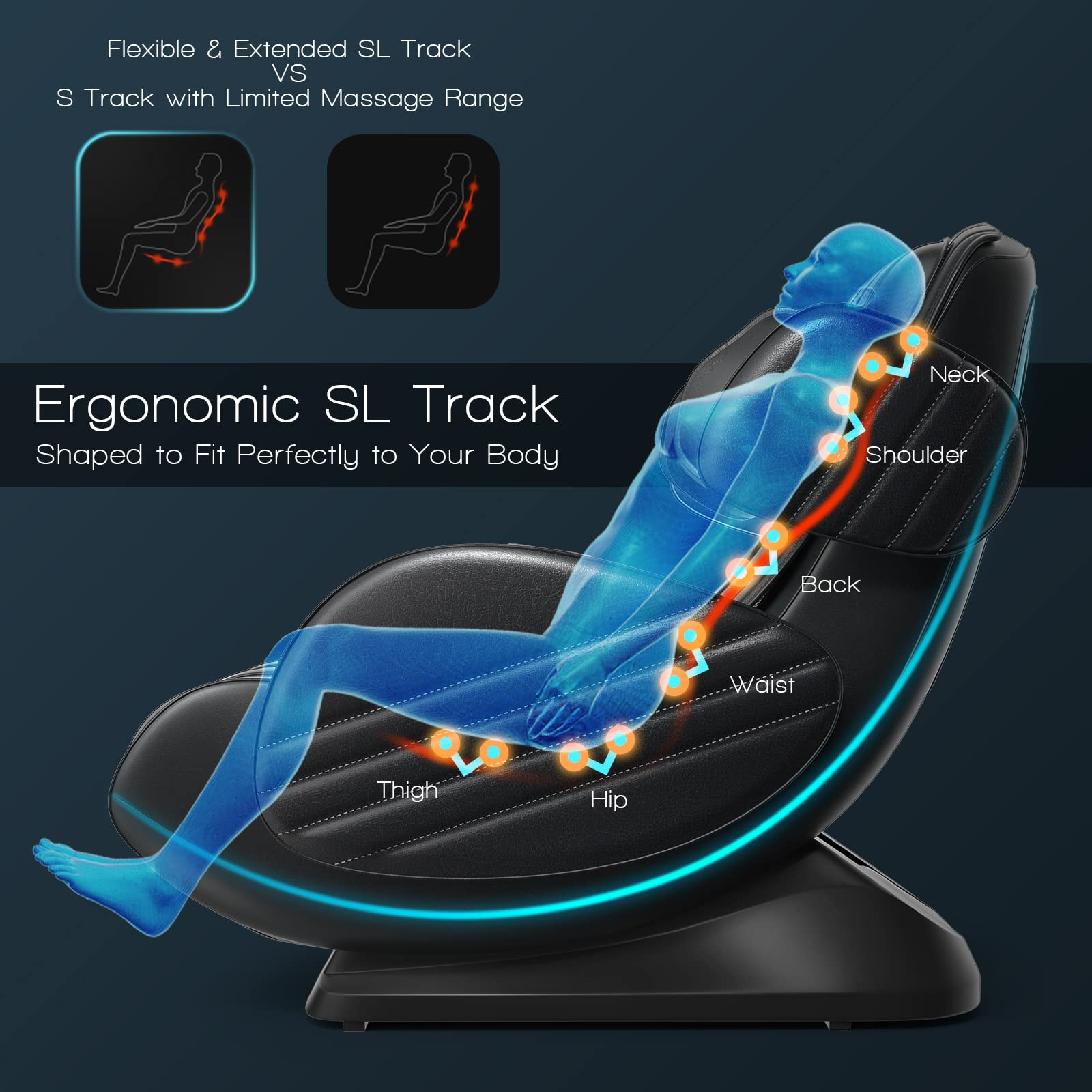 Giantex Full Body Massage Chair, Electric Shiatsu Recliner