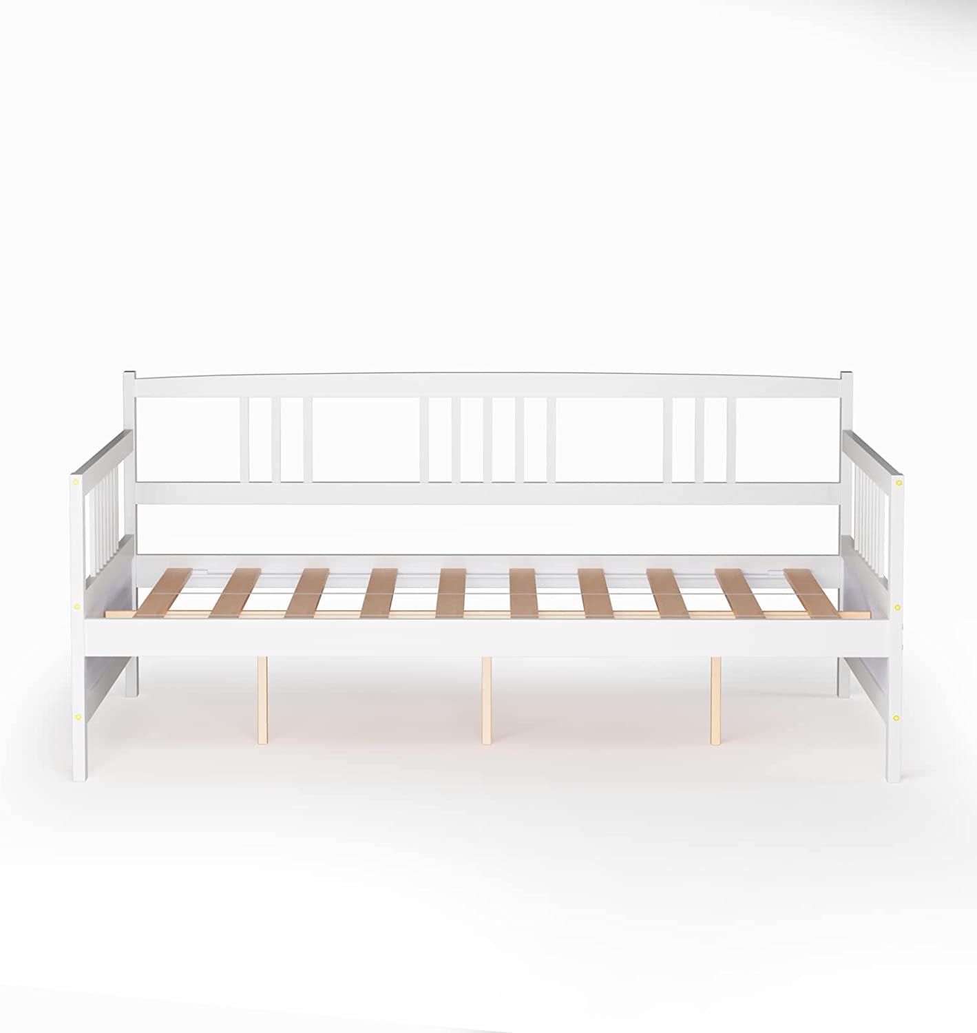 Giantex Full Size Daybed, Wooden Daybed Sofa Bed Frame with Wood Slat Support for Kids Teens (Full)
