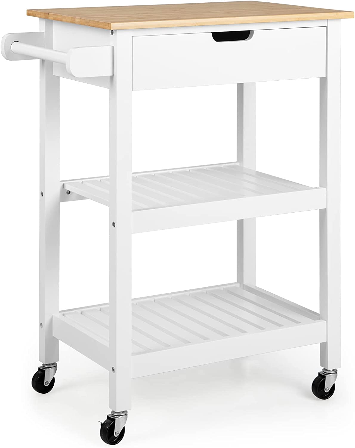 Kitchen Island Cart with Storage - Giantex