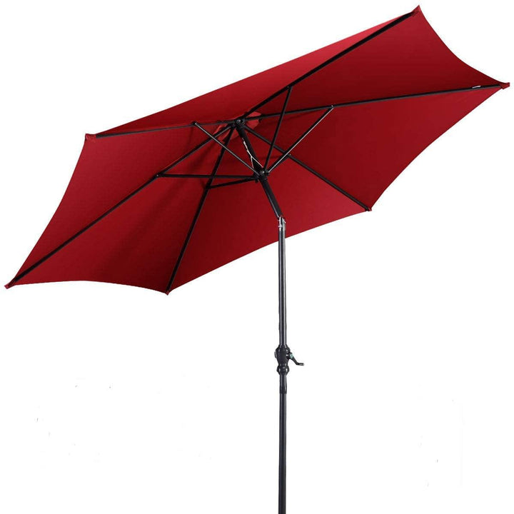 Giantex 9ft Patio Umbrella Outdoor, Market Table Umbrella w/ Push Button Tilt and Crank - Giantexus